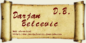 Darjan Belčević vizit kartica